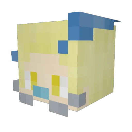 Skyeur08 Minecraft avatar head, 3D render