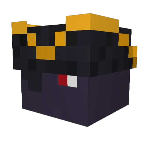 Skyezeo Minecraft avatar head, 3D render
