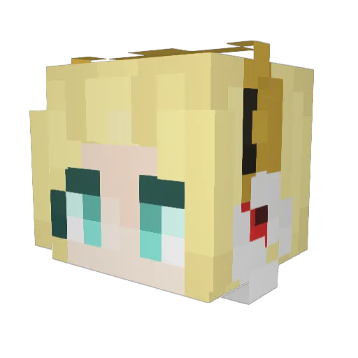 Skyfallkavu Minecraft avatar head, 3D render