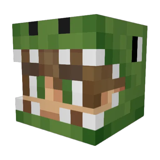 Skyflix83 Minecraft avatar head, 3D render