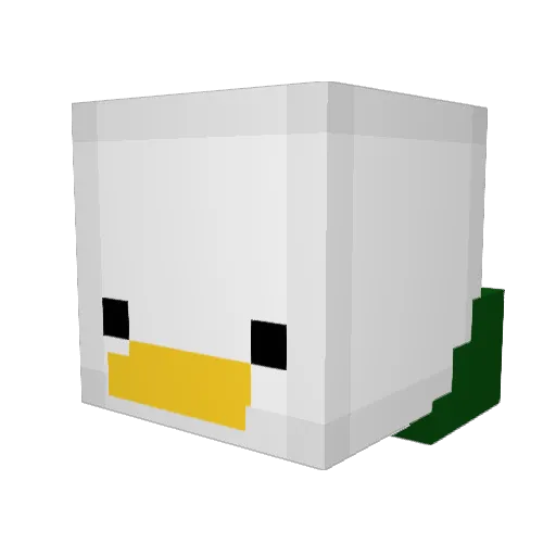 Skyfound Minecraft avatar head, 3D render