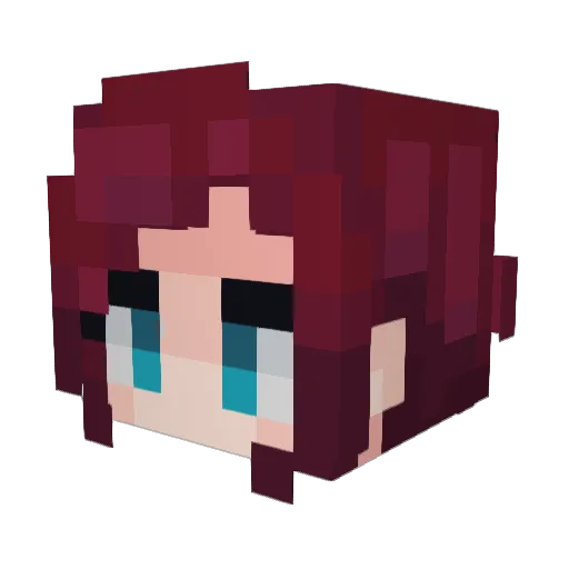 Skyglider Minecraft avatar head, 3D render
