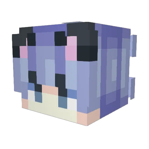Skyingleo Minecraft avatar head, 3D render