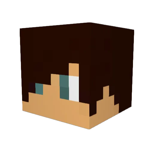 Skyitine Minecraft avatar head, 3D render