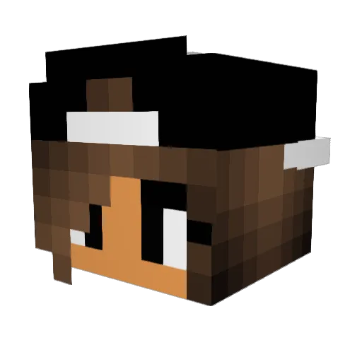 Skyjade92 Minecraft avatar head, 3D render