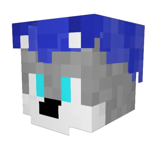 SkylaPear Minecraft avatar head, 3D render