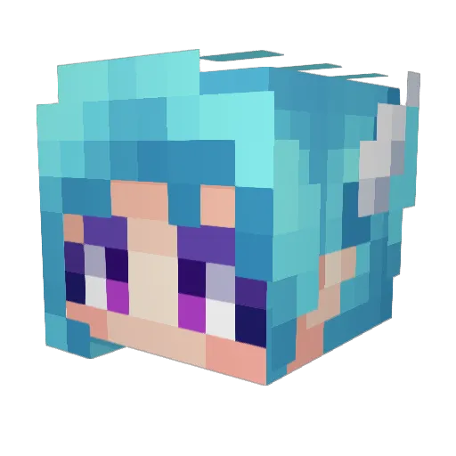 Skyla_SkyDancer Minecraft avatar head, 3D render