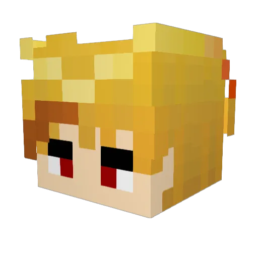 Skylandforever2 Minecraft avatar head, 3D render