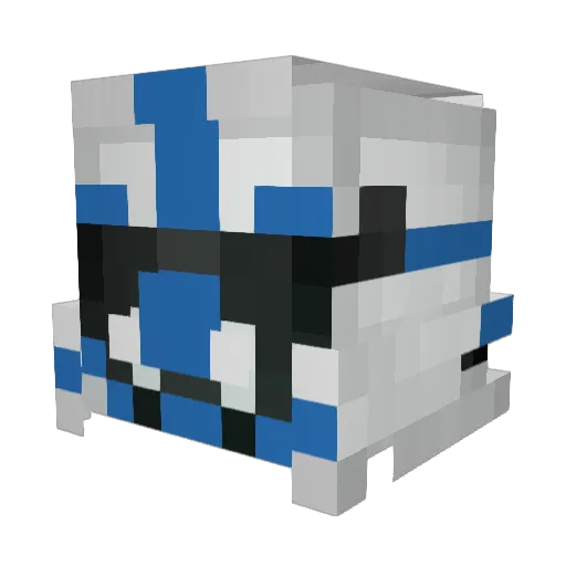 Skylar458 Minecraft avatar head, 3D render