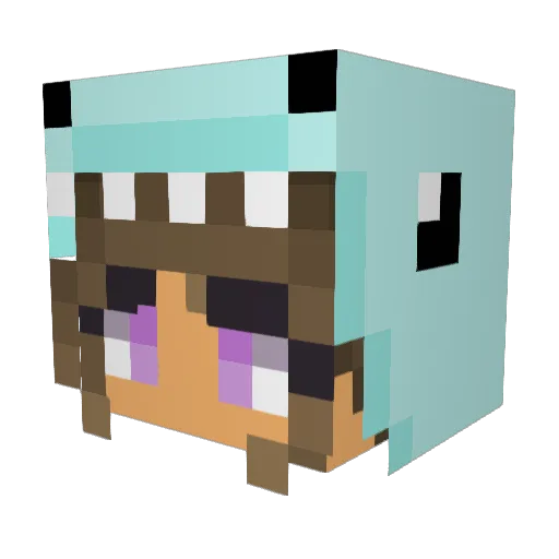 SkylarAlire2006 Minecraft avatar head, 3D render