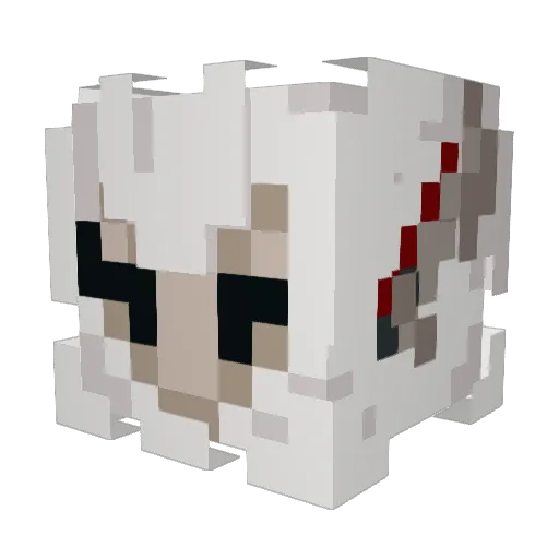 SkylarEDM Minecraft avatar head, 3D render