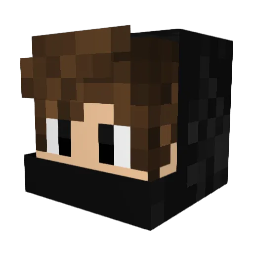 SkylarMinecraft Minecraft avatar head, 3D render