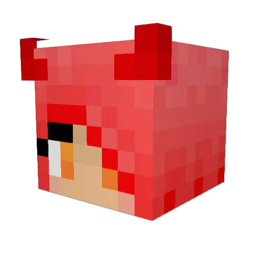 Skylein Minecraft avatar head, 3D render