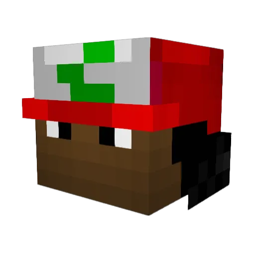SkylerKj Minecraft avatar head, 3D render