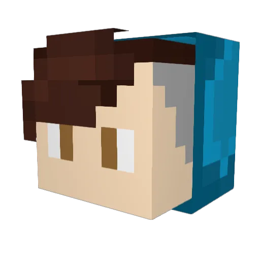 SkylerNightwolf Minecraft avatar head, 3D render