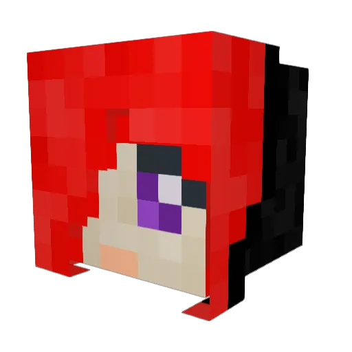 Skylexia Minecraft avatar head, 3D render