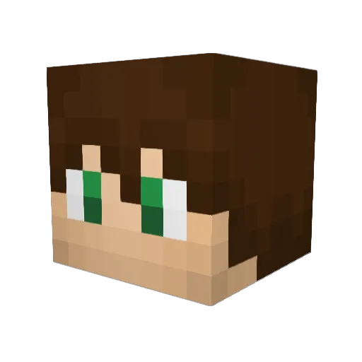 SkylineHero Minecraft avatar head, 3D render