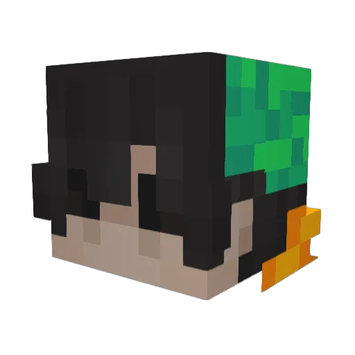 Skylinebey Minecraft avatar head, 3D render