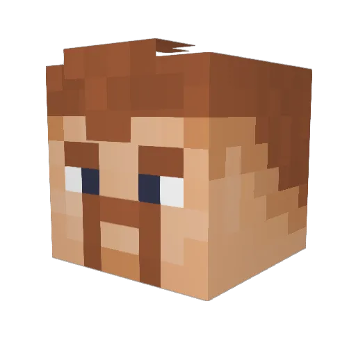 Skylinee_ Minecraft avatar head, 3D render