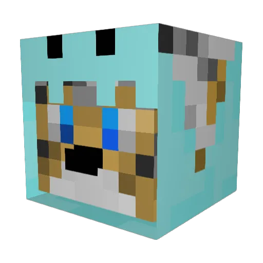 Skylinesss Minecraft avatar head, 3D render