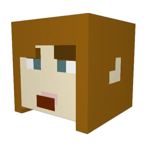 Skyllerzx Minecraft avatar head, 3D render