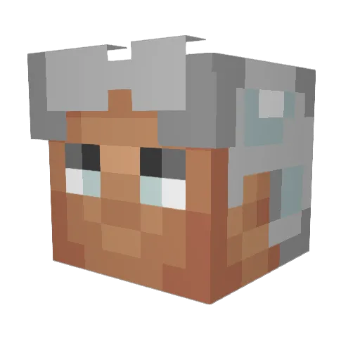 Skylord_928 Minecraft avatar head, 3D render