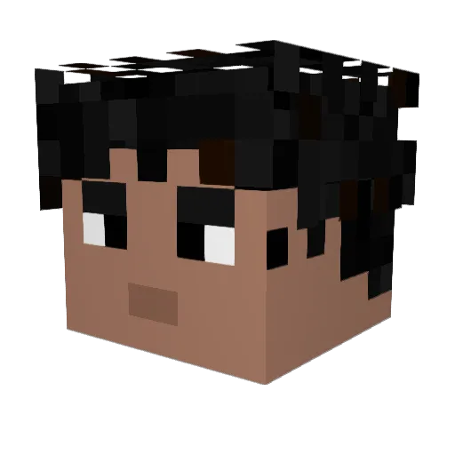 Skylordinc Minecraft avatar head, 3D render