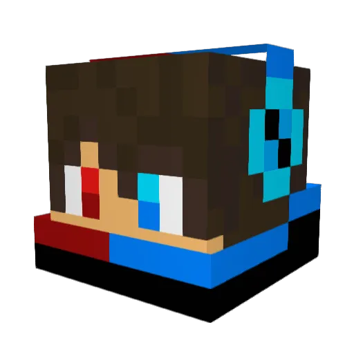 Skyman_001 Minecraft avatar head, 3D render