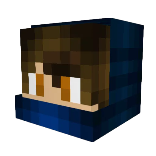 Skymistic1 Minecraft avatar head, 3D render