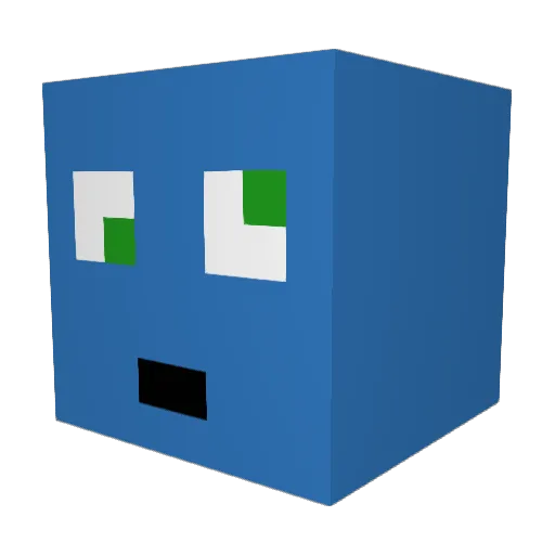 Skynator123 Minecraft avatar head, 3D render