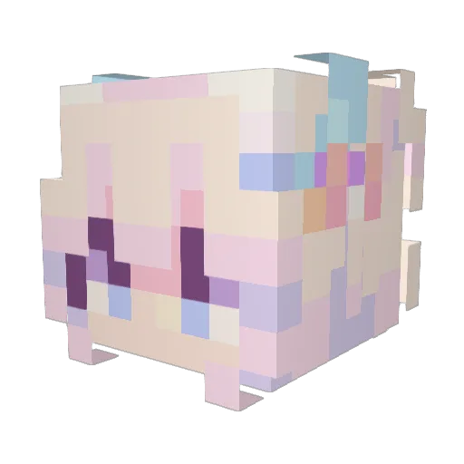Skyndee Minecraft avatar head, 3D render