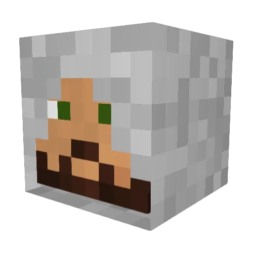 Skynixy Minecraft avatar head, 3D render