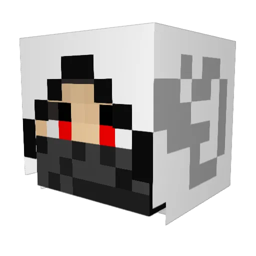 SkypeResolvers Minecraft avatar head, 3D render