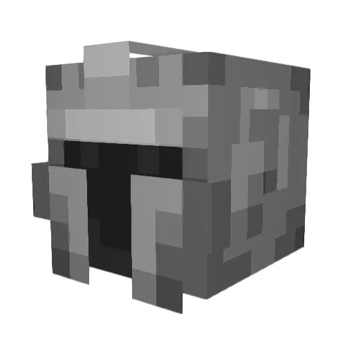 Skypit Minecraft avatar head, 3D render