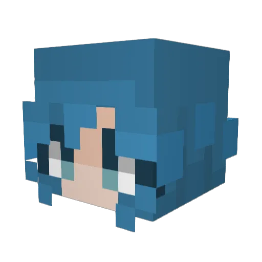 Skyralia Minecraft avatar head, 3D render