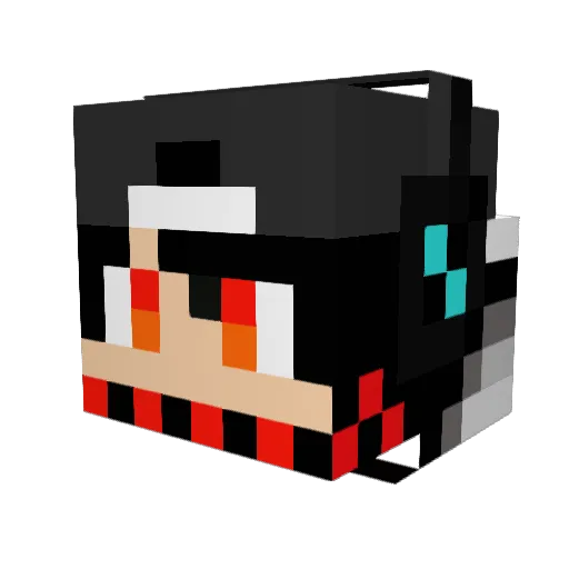 Skyreflex_ Minecraft avatar head, 3D render