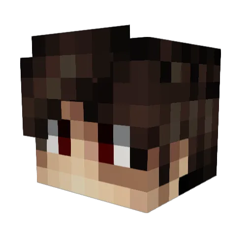 Skyriex Minecraft avatar head, 3D render