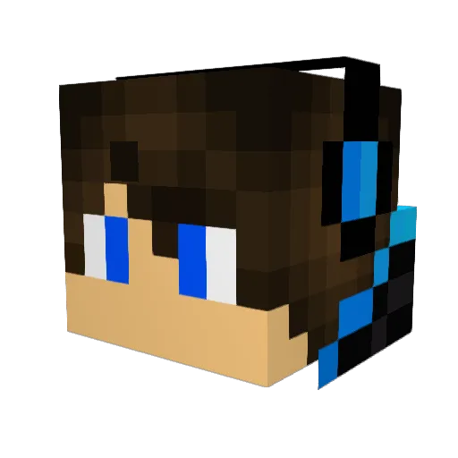 SkyrimDragonLord Minecraft avatar head, 3D render