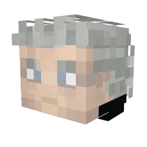 SkyrimNPC Minecraft avatar head, 3D render