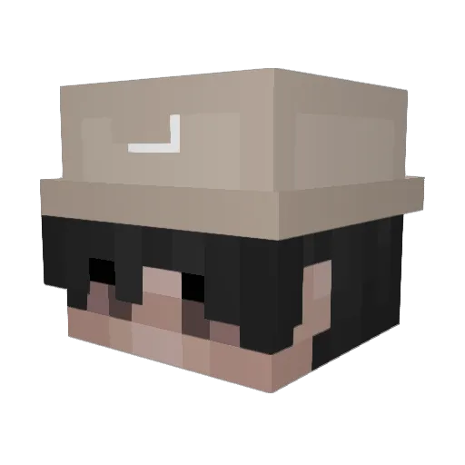 SkyrimPotter Minecraft avatar head, 3D render