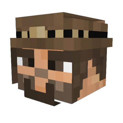 Skyroh5 Minecraft avatar head, 3D render