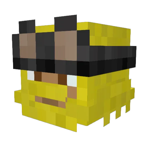 Skyrrow Minecraft avatar head, 3D render