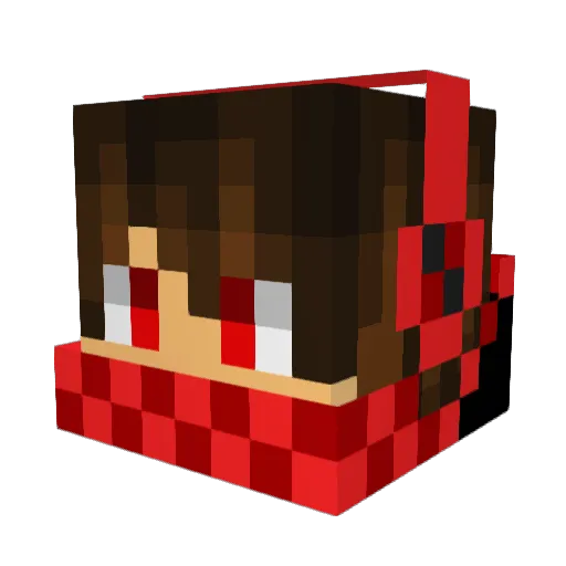 Skyruner Minecraft avatar head, 3D render