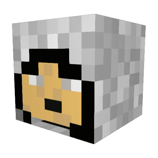 Skyryth Minecraft avatar head, 3D render