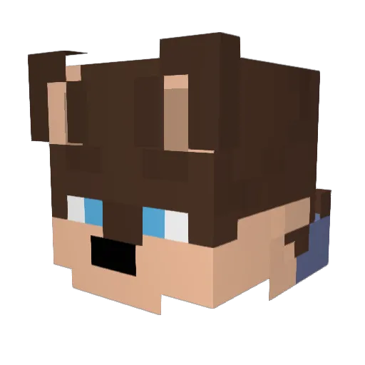 Skyscepter073 Minecraft avatar head, 3D render
