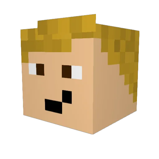 Skystormer23 Minecraft avatar head, 3D render