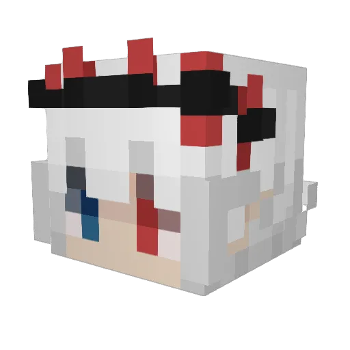 Skytear17 Minecraft avatar head, 3D render