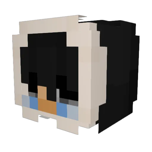 Skyts Minecraft avatar head, 3D render