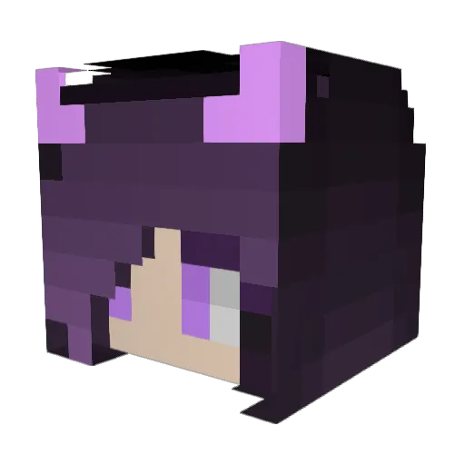 Skyveq Minecraft avatar head, 3D render
