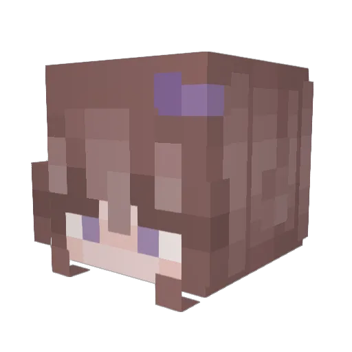 Skyvra Minecraft avatar head, 3D render